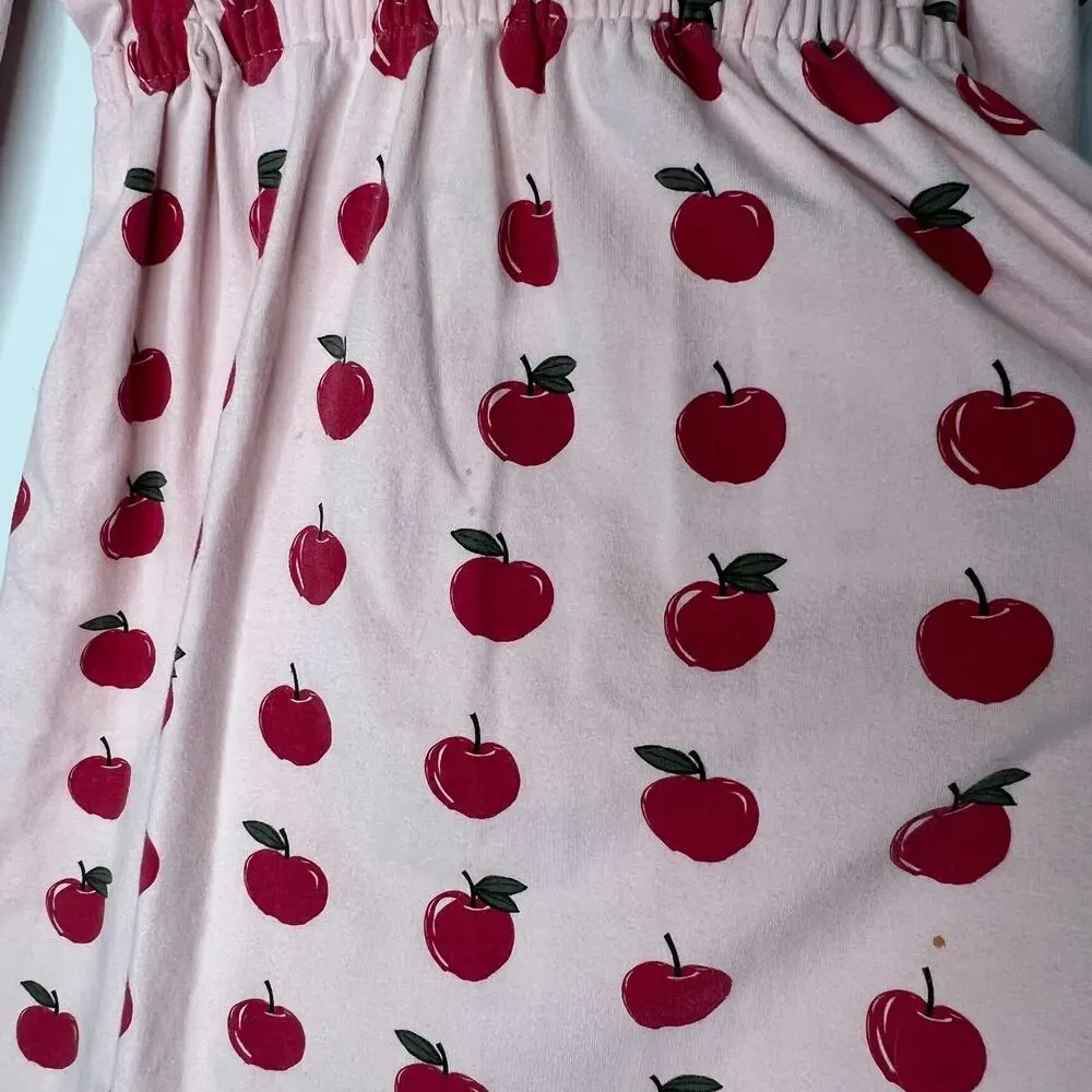 Pink Chicken Apple Dress Girls Size 6